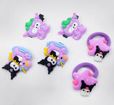 Pack of 12 Pcs Kawaii Cartoon Cloud Hair Barrettes - Cute Claw Clips & Hair Accessories for Baby Girls, Kids, and Gifts